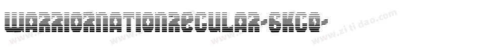 WarriorNationRegular-6KGq字体转换