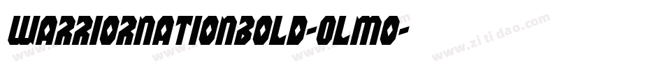 WarriorNationBold-Olmo字体转换