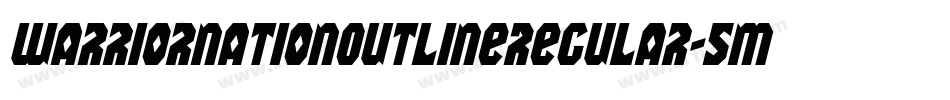 WarriorNationOutlineRegular-5MzZ字体转换