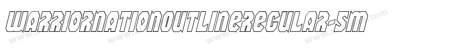 WarriorNationOutlineRegular-5MzZ字体转换