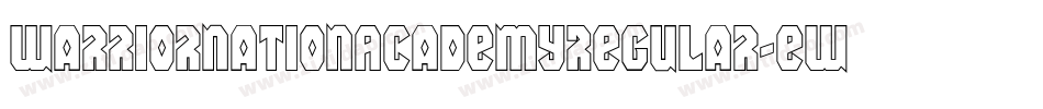 WarriorNationAcademyRegular-EWBg字体转换