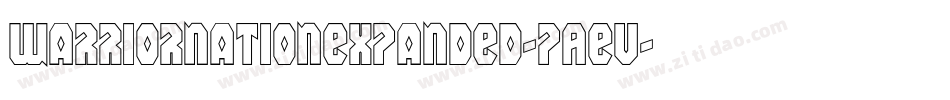 WarriorNationExpanded-pAev字体转换