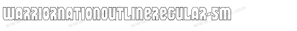 WarriorNationOutlineRegular-5MzZ字体转换