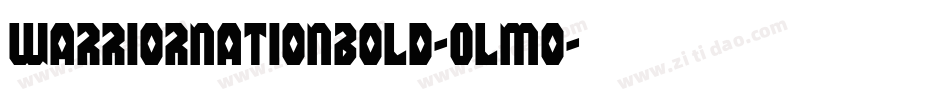 WarriorNationBold-Olmo字体转换