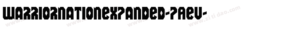 WarriorNationExpanded-pAev字体转换