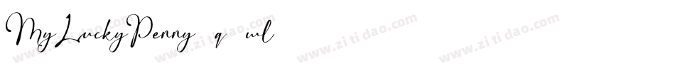 MyLuckyPenny-q4wl字体转换