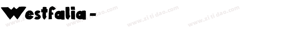 Westfalia字体转换
