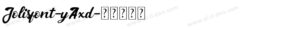 Jolisfont-yAxd字体转换