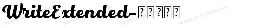 WriteExtended字体转换