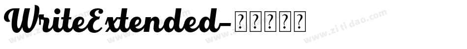 WriteExtended字体转换