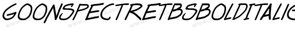 GoonSpectreTbsBoldItalic-Oq9P字体转换