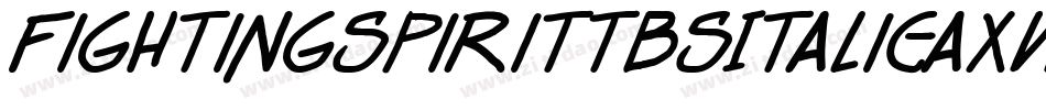 FightingSpiritTbsItalic-AxvL字体转换
