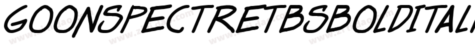 GoonSpectreTbsBoldItalic-Oq9P字体转换