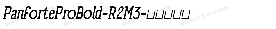 PanforteProBold-R2M3字体转换 PanforteProBold-R2M3字体转换