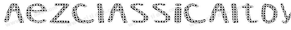 AezClassicalToys-1noM字体转换