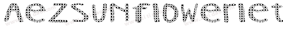 AezSunflowerLetters-ldJ0字体转换