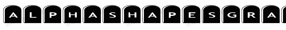 AlphashapesGravestones-RvEe字体转换