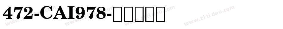 472-CAI978字体转换