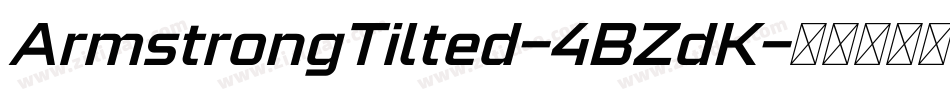ArmstrongTilted-4BZdK字体转换