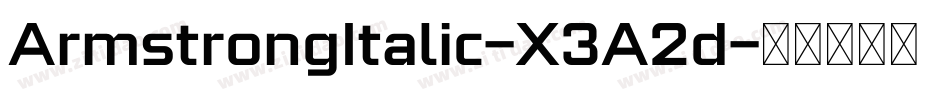 ArmstrongItalic-X3A2d字体转换