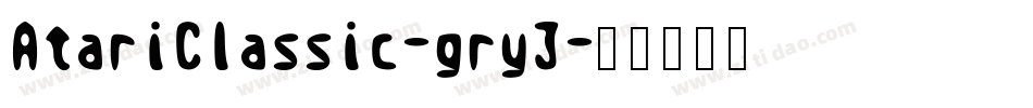 AtariClassic-gry3字体转换