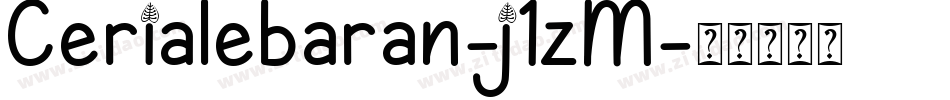 Cerialebaran-j1zM字体转换