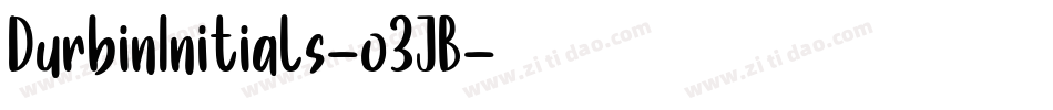 DurbinInitials-o3JB字体转换