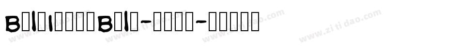 BaltimoreBold-we3n字体转换