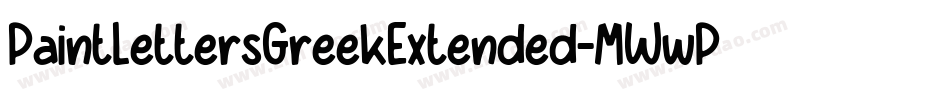 PaintLettersGreekExtended-MWwP字体转换