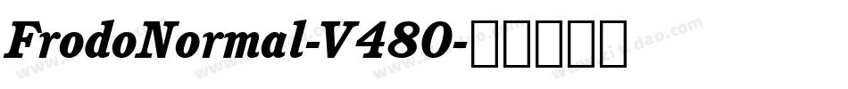 FrodoNormal-V480字体转换