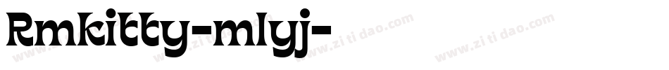 Rmkitty-mlyj字体转换