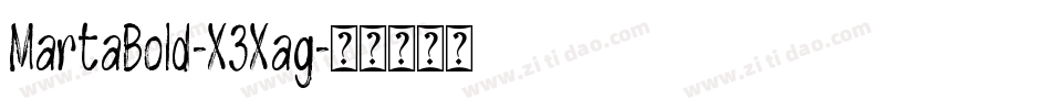 MartaBold-X3Xag字体转换