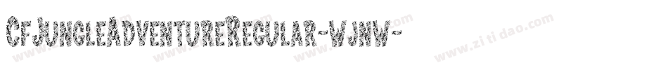 CfJungleAdventureRegular-wjnw字体转换