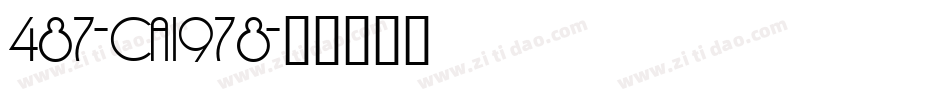 487-CAI978字体转换