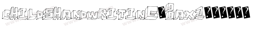 ChildsHandwriting-8AX2字体转换