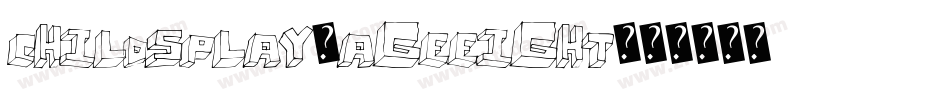 ChildsPlay-AgeEight字体转换