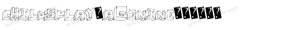 ChildsPlay-AgeNine字体转换