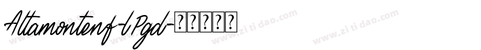 Altamontenf-lPgd字体转换