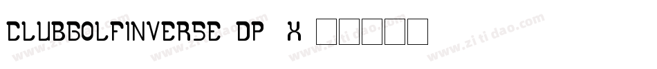 ClubGolfInverse-dP1x字体转换