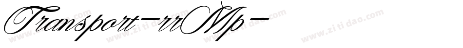 Transport-rrMp字体转换