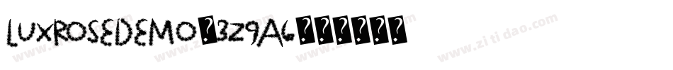 LuxRoseDemo-3z9A6字体转换