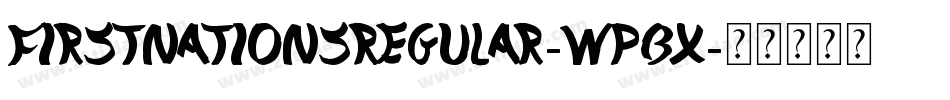 FirstNationsRegular-wPBx字体转换