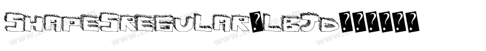 ShapesRegular-lBJD字体转换