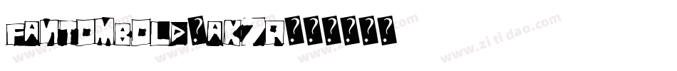 FantomBold-aK7R字体转换