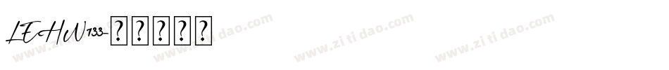 LEHN133字体转换