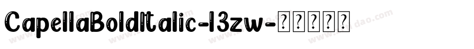 CapellaBoldItalic-l3zw字体转换