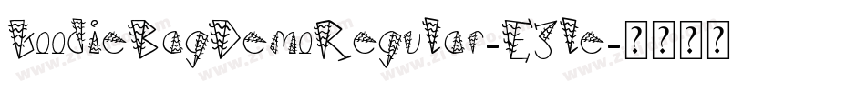 GoodieBagDemoRegular-E3le字体转换