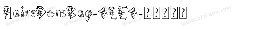HairsDensBag-4LE4字体转换