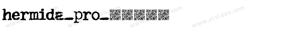 hermida-pro字体转换