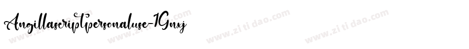 Angillascriptpersonaluse-1Gnxj字体转换